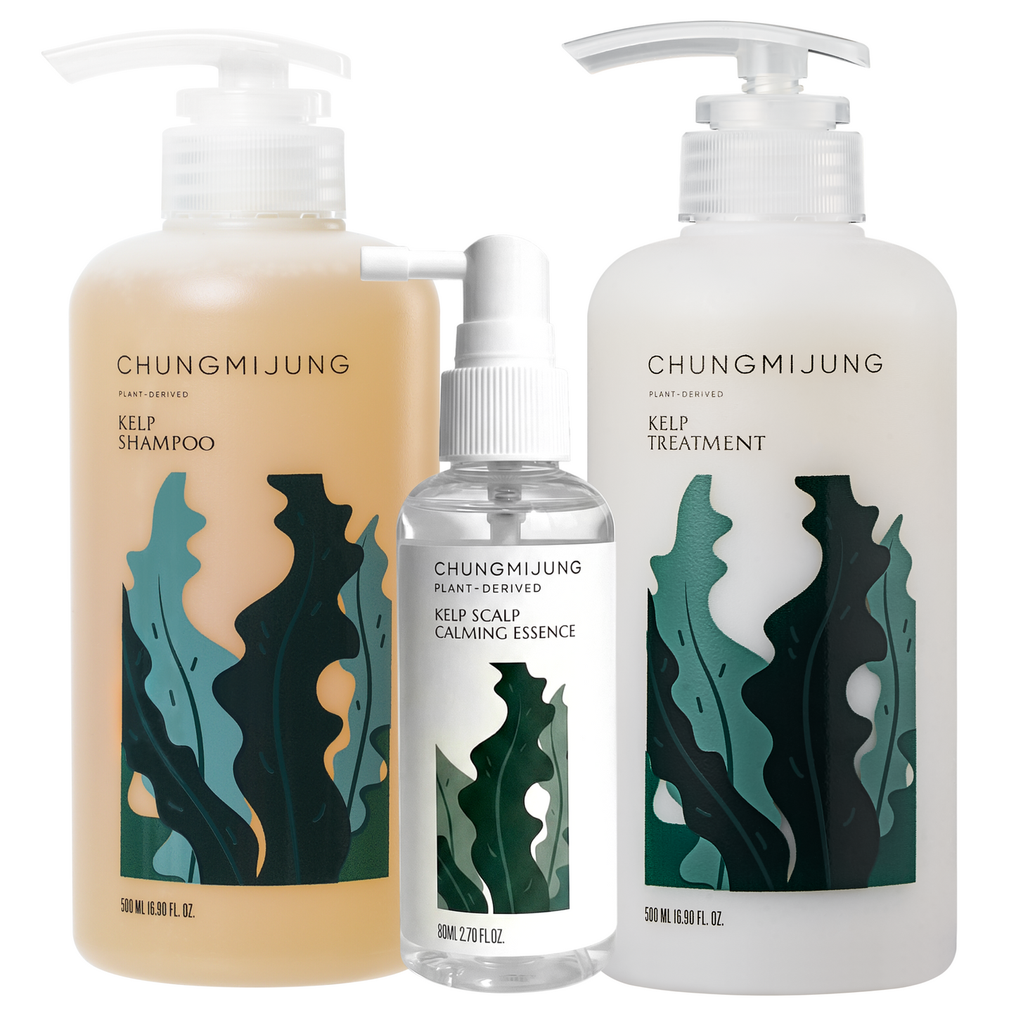 Chungmijung Kelp Shampoo & Kelp Treatment & Kelp Scalp Essence